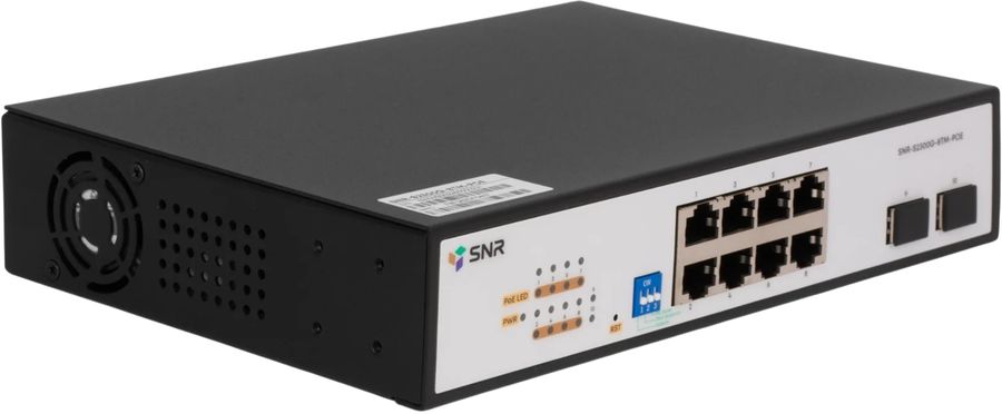Коммутатор SNR SNR-S2300G-8TM-POE (L2) 8x1Гбит/с 2SFP 8PoE 130W управляемый