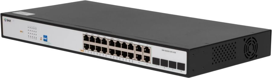 Коммутатор SNR SNR-S2300G-16TC-POE (L2) 16x1Гбит/с 4xКомбо(1000BASE-T/SFP) 16PoE 270W управляемый