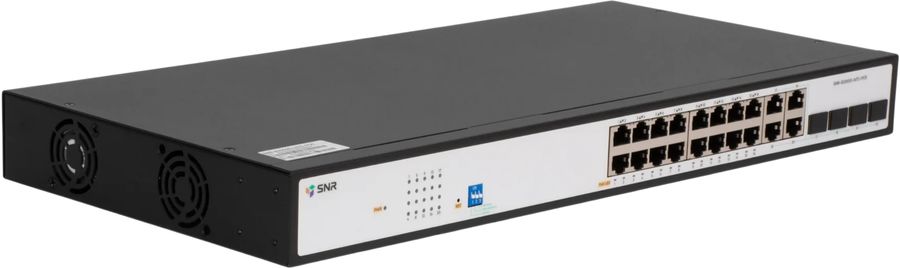 Коммутатор SNR SNR-S2300G-16TC-POE (L2) 16x1Гбит/с 4xКомбо(1000BASE-T/SFP) 16PoE 270W управляемый