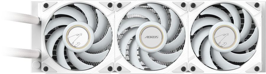 Система водяного охлаждения Gigabyte Aorus Waterforce X II 360I ARGB Soc-TR4/sTR5/AM5/AM4/1200/1700/1851 белый 4-pin 12-37.5dB Al LCD Ret (GP-AORUS WATERFORCE X II 360I)