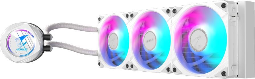Система водяного охлаждения Gigabyte Aorus Waterforce II 360I ARGB Soc-AM5/AM4/1200/1700/1851 белый 4-pin 12.8-36.9dB Al Ret (GP-AORUS WATERFORCE II 360I)