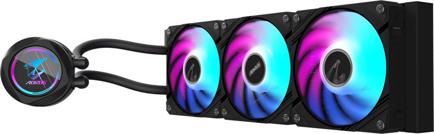 Система водяного охлаждения Gigabyte Aorus Waterforce II 360 ARGB Soc-AM5/AM4/1200/1700/1851 черный 4-pin 12.8-36.9dB Al Ret (GP-AORUS WATERFORCE II 360)