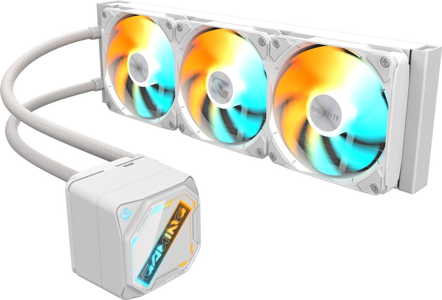Система водяного охлаждения Gigabyte Gaming 360 ICE ARGB Soc-AM5/AM4/1200/1700/1851 белый 4-pin 13.8-35.8dB Al Ret (GP-GIGABYTE GME 360I)