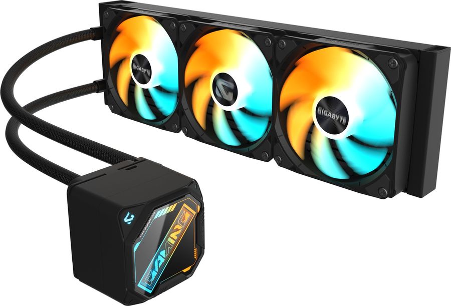 Система водяного охлаждения Gigabyte Gaming 360 ARGB Soc-AM5/AM4/1200/1700/1851 черный 4-pin 13.8-35.8dB Al Ret (GP-GIGABYTE GME 360)