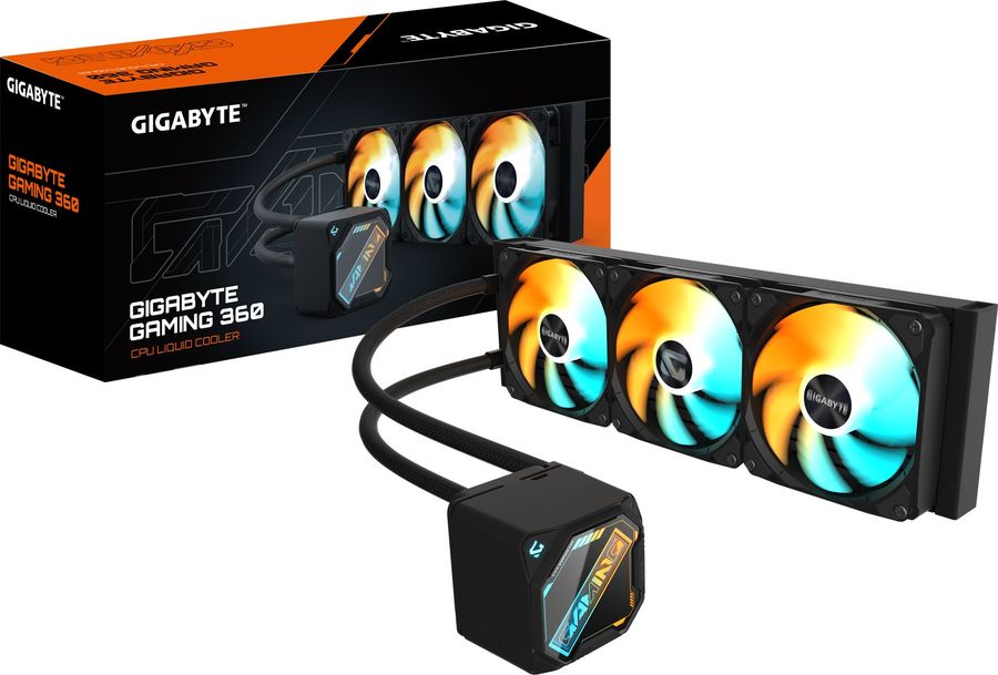 Система водяного охлаждения Gigabyte Gaming 360 ARGB Soc-AM5/AM4/1200/1700/1851 черный 4-pin 13.8-35.8dB Al Ret (GP-GIGABYTE GME 360)