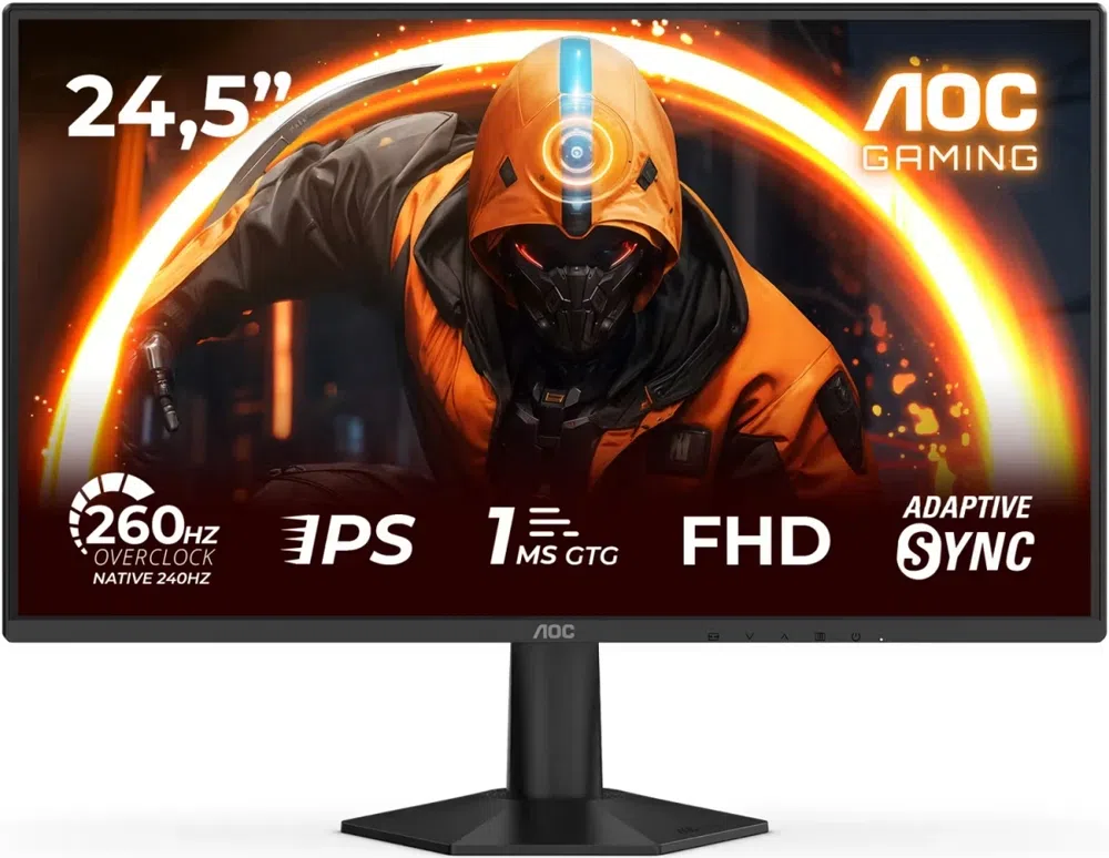 Монитор AOC 24.5" 25G50Z черный Fast IPS LED 16:9 HDMI матовая 300cd 178гр/178гр 1920x1080 240Hz DP FHD 2.63кг