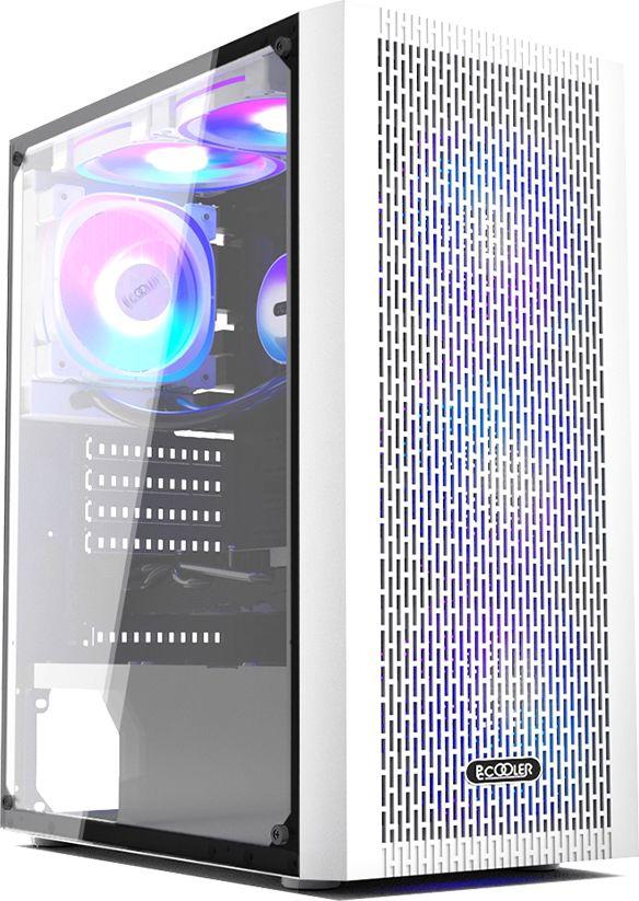 Корпус PcCooler MA100 Mesh Wh белый без БП ATX 5x120mm 2xUSB2.0 1xUSB3.0 audio bott PSU