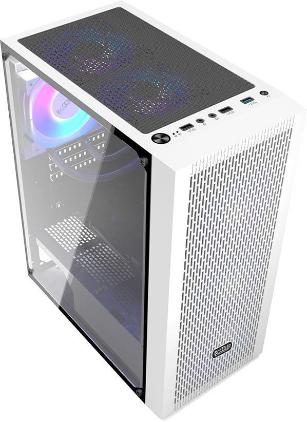 Корпус PcCooler MA100 Mesh Wh белый без БП ATX 5x120mm 2xUSB2.0 1xUSB3.0 audio bott PSU