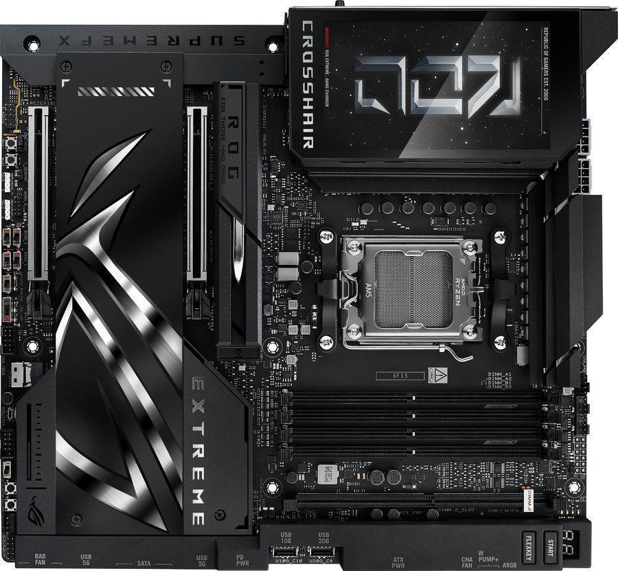 Материнская плата Asus ROG CROSSHAIR X870E EXTREME Socket AM5 AMD X870E 4xDDR5 ATX AC`97 8ch(7.1) 1 x 10Gigabit + 1 x 5Gigabit RAID+HDMI