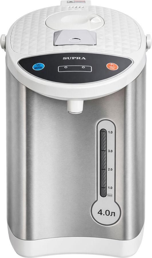 Термопот Supra TPS-4007 4л. 850Вт серебристый/белый