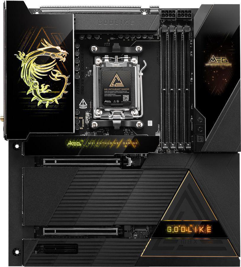 Материнская плата MSI MEG X870E GODLIKE MAX Socket AM5 AMD X870E 4xDDR5 eATX AC`97 8ch(7.1) 1 x 10Gigabit + 1 x 5Gigabit RAID