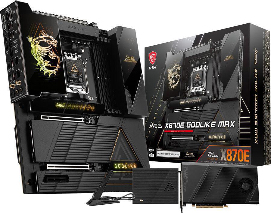 Материнская плата MSI MEG X870E GODLIKE MAX Socket AM5 AMD X870E 4xDDR5 eATX AC`97 8ch(7.1) 1 x 10Gigabit + 1 x 5Gigabit RAID