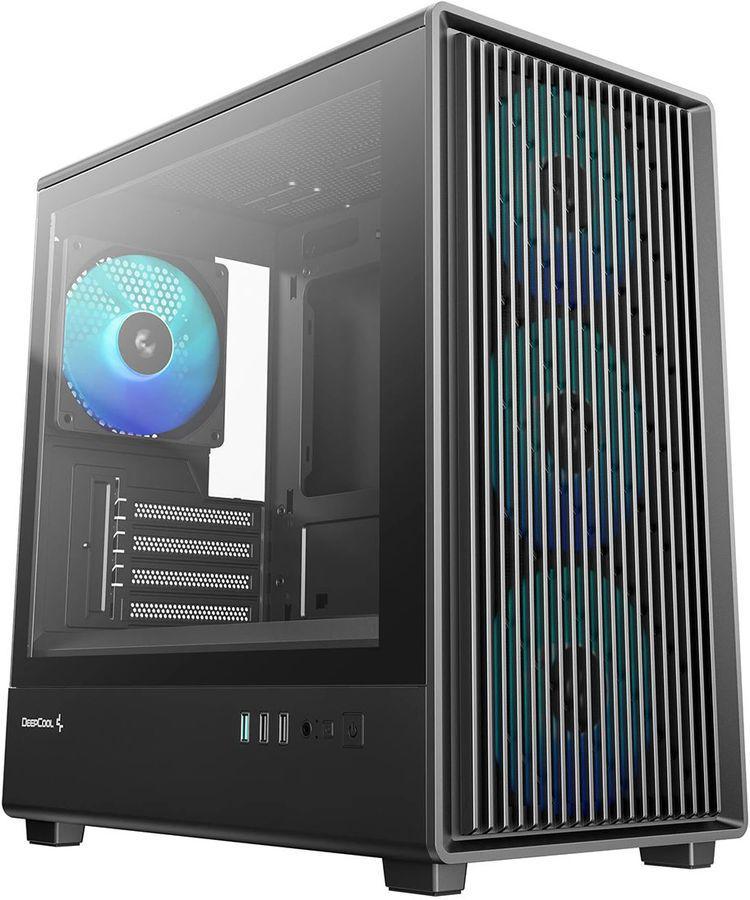 Корпус Deepcool CC350 4F черный без БП mATX 4x120mm 2x140mm 2xUSB2.0 1xUSB3.0 audio bott PSU