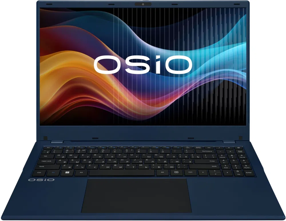 Ноутбук Osio BaseLine B150i-012c N-series N100 8Gb SSD256Gb Intel UHD Graphics 15.6" IPS FHD (1920x1080) Uncom blue WiFi BT Cam 5000mAh