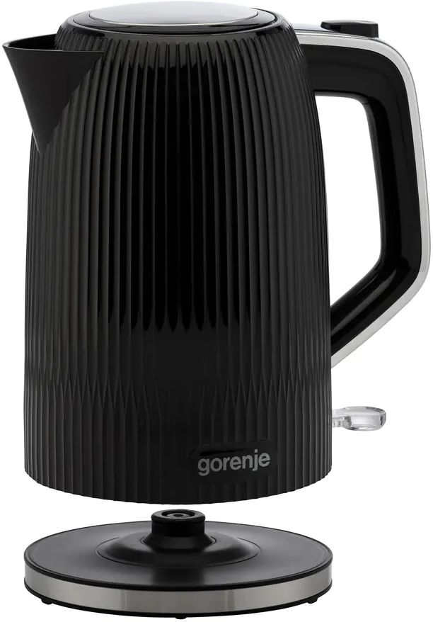 Чайник электрический Gorenje K17DPB 1.7л. 2200Вт черный/серебристый корпус: пластик