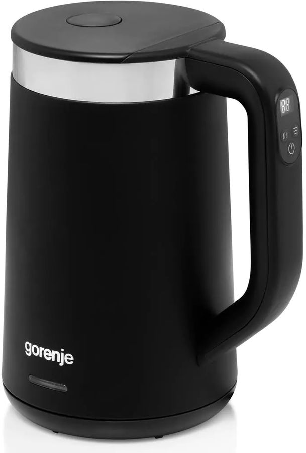 Чайник электрический Gorenje K17TRDW 1.7л. 2200Вт черный/серебристый корпус: пластик