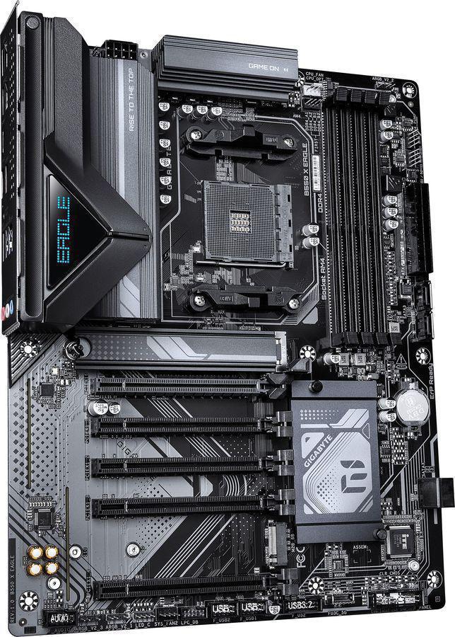Материнская плата Gigabyte B550 X EAGLE Soc-AM4 AMD B550 4xDDR4 ATX AC`97 8ch(7.1) 2.5Gg RAID+HDMI