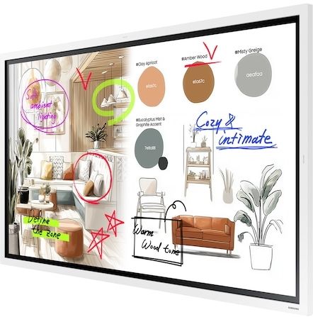 Панель Samsung 55" WM55FX белый VA LED 6.7ms 16:9 HDMI M/M матовая 450cd 178гр/178гр 3840x2160 4K USB 28.6кг