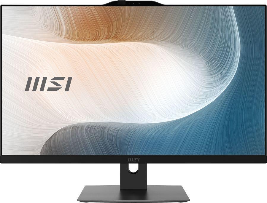 Моноблок MSI Modern AM272P 1MA-1490XRU 27" Full HD Core 3 100U (1.2) 16Gb SSD500Gb Graphics без ОС GbitEth WiFi BT 120W клавиатура мышь Cam черный 1920x1080