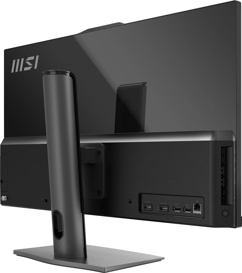 Моноблок MSI Modern AM272P 1MA-1490XRU 27" Full HD Core 3 100U (1.2) 16Gb SSD500Gb Graphics без ОС GbitEth WiFi BT 120W клавиатура мышь Cam черный 1920x1080