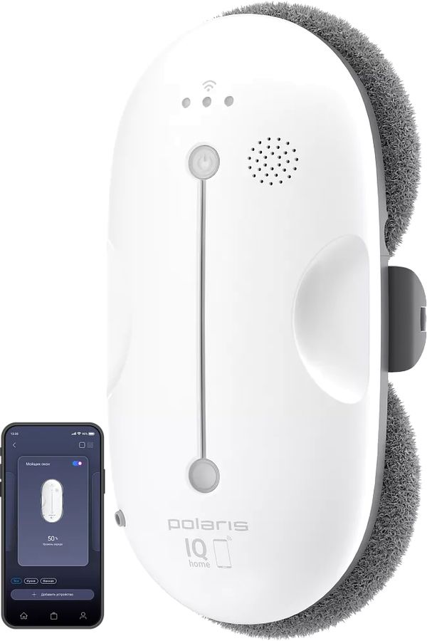 Мойщик окон Polaris PRWC 3007 WIFI IQ Home пит.:от сети белый