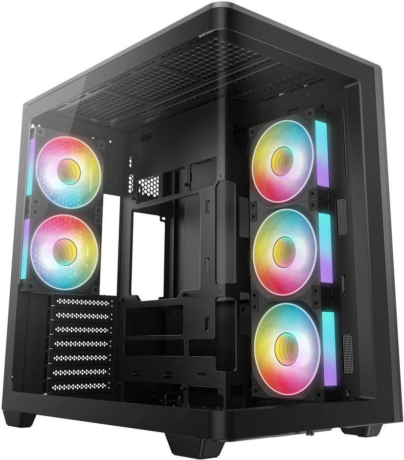 Корпус Deepcool CG590U 5F черный без БП ATX 6x120mm 2x140mm 2xUSB3.0 audio bott PSU