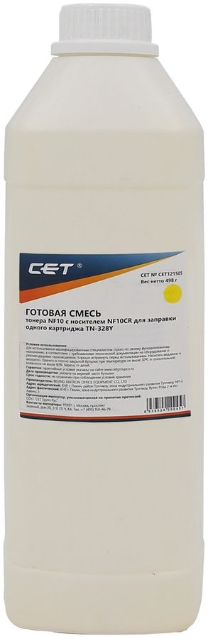 Тонер Cet CET121505 желтый бутылка 486гр. для принтера bizhub C250i/C300i/C360i