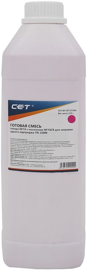 Тонер Cet CET121504 пурпурный бутылка 486гр. для принтера bizhub C250i/C300i/C360i