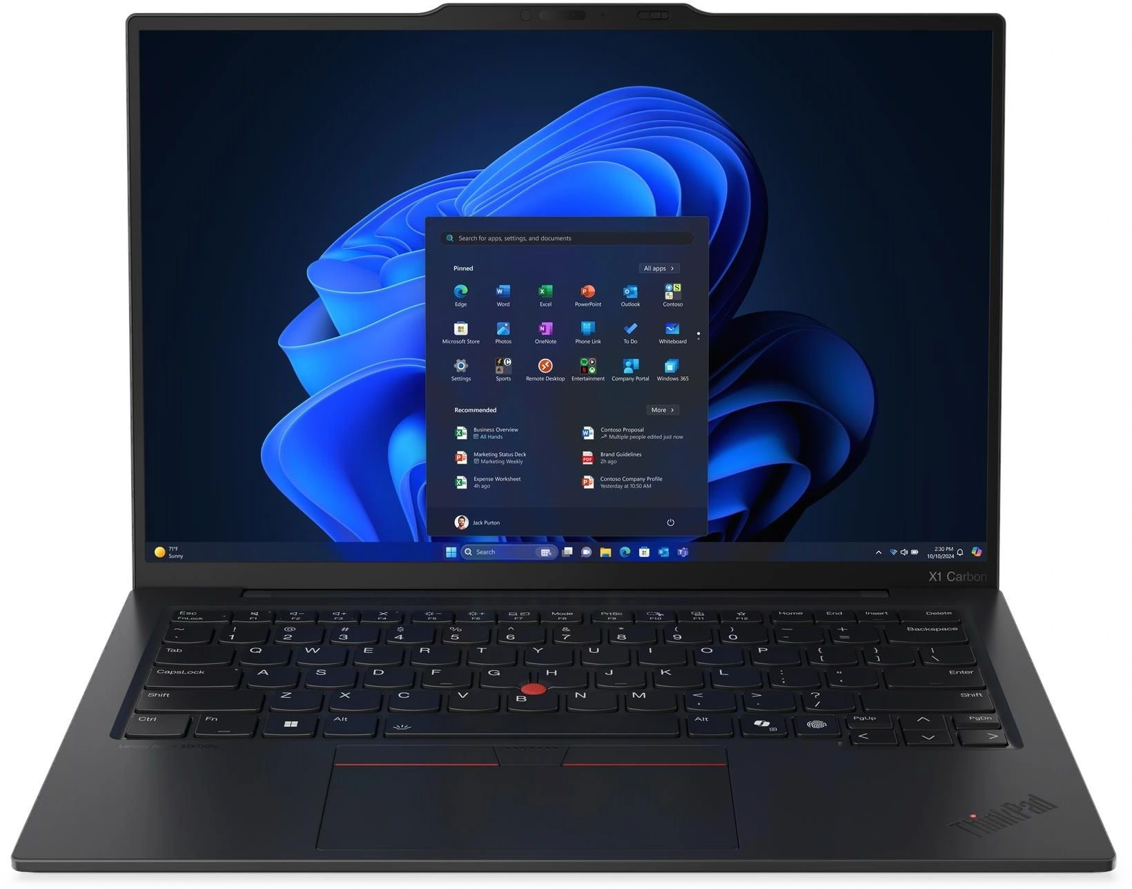 Ноутбук Lenovo ThinkPad X1 Carbon G13 Aura Core Ultra 7 258V 32Gb SSD512Gb Intel Arc 140V 14" OLED 2.8K (2880x1800) Windows 11 Pro 64 black WiFi BT Cam (21NS0166US)