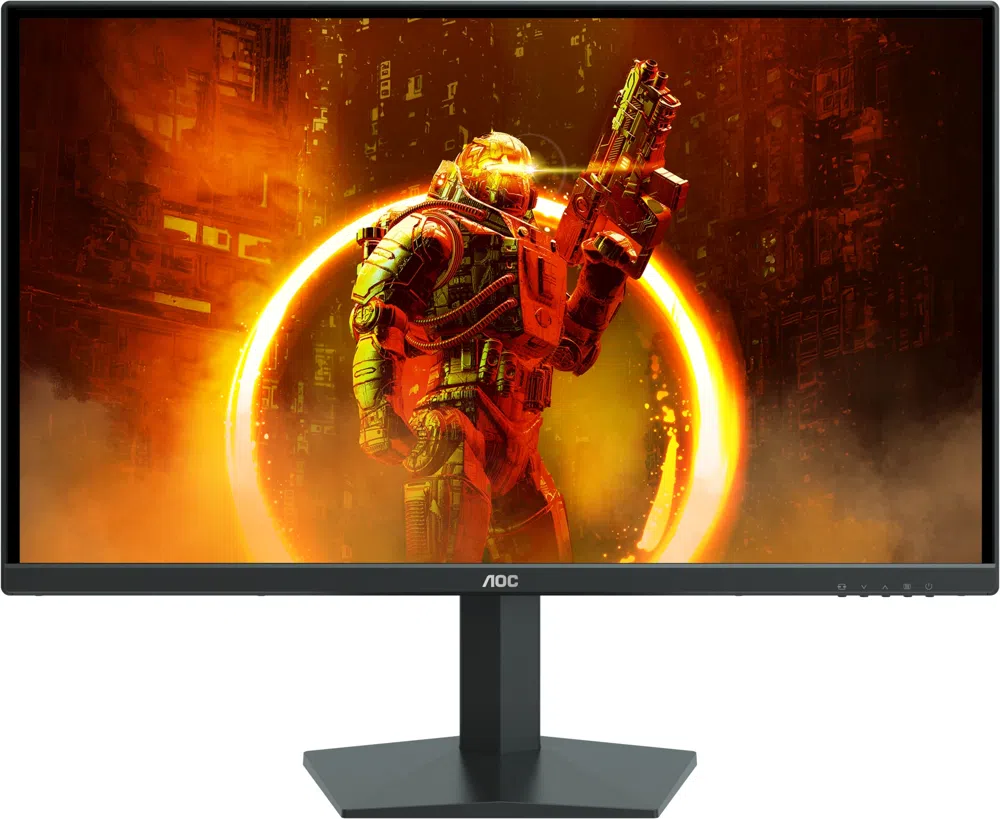 Монитор AOC 23.8" 24G10ZNE черный/красный VA 16:9 HDMI M/M матовая 300cd 1920x1080 180Hz DP FHD 3.3кг