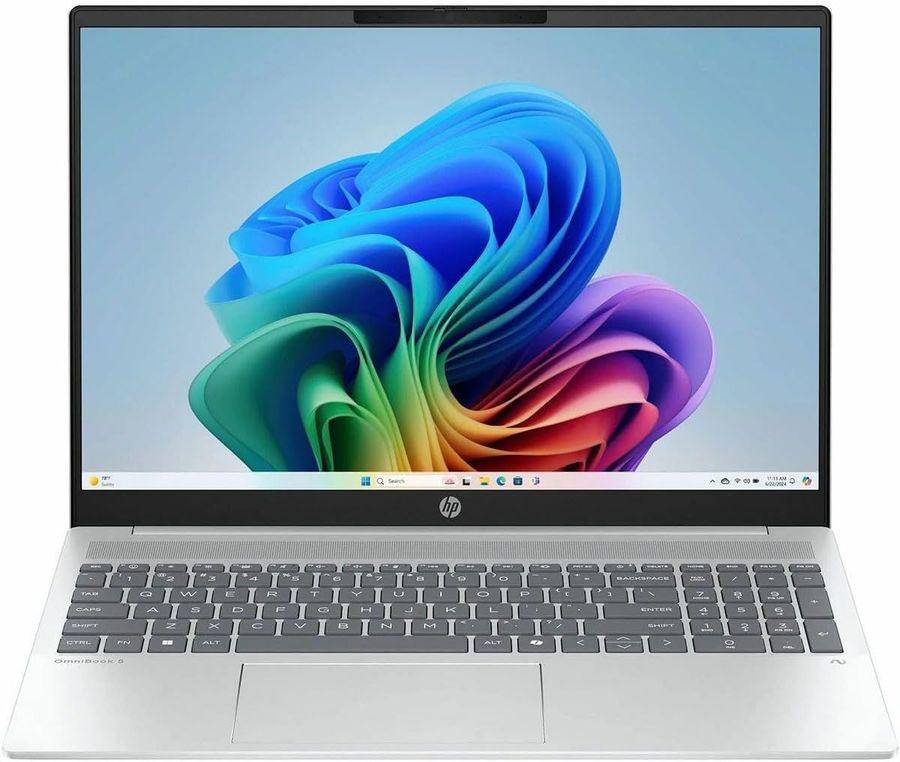 Ноутбук HP OmniBook 5 16-ag1070wm Ryzen AI 7 350 16Gb SSD512Gb AMD Radeon 860M 16" IPS Touch WUXGA (1920x1200) Windows 11 Home silver WiFi BT Cam (B5PB3UA)