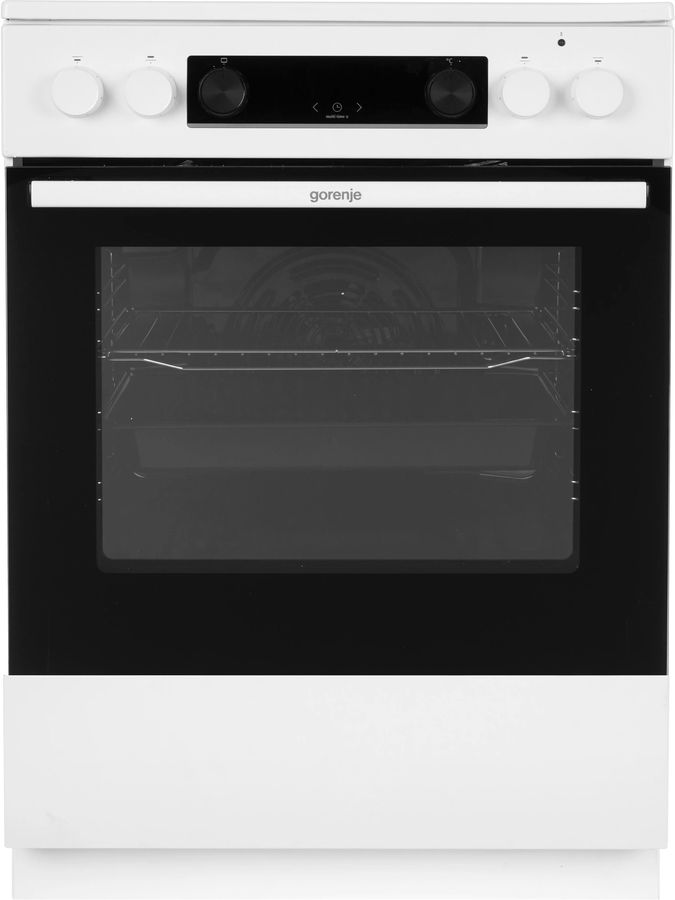 Плита Электрическая Gorenje GEC6C40WG белый стеклокерамика (без крышки)