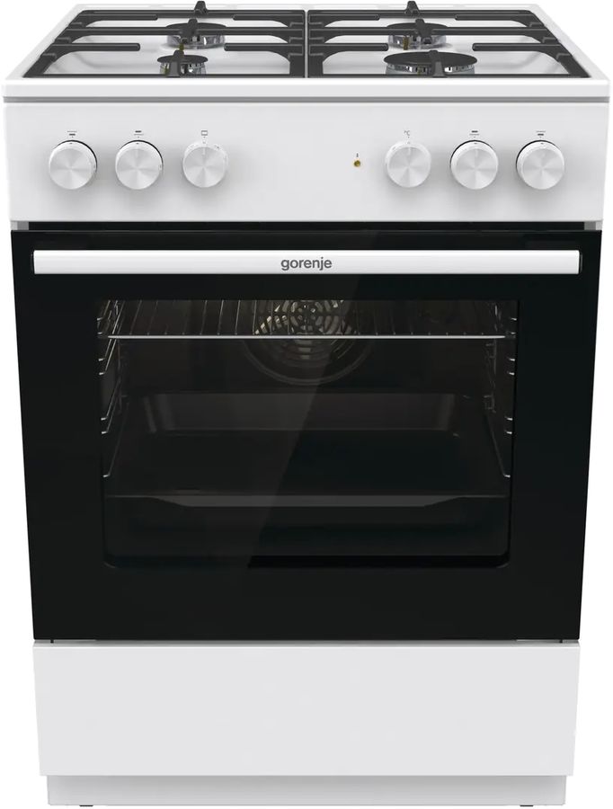 Плита Комбинированная Gorenje GK6A40WFFM белый (без крышки) реш.чугун