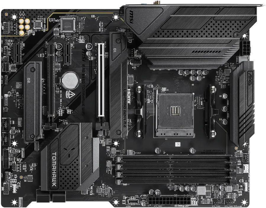 Материнская плата MSI MAG B550 TOMAHAWK WIFI Soc-AM4 AMD B550 4xDDR4 ATX AC`97 8ch(7.1) 2.5Gg RAID+HDMI+DP