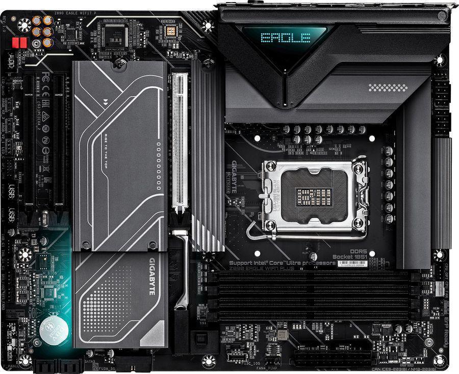 Материнская плата Gigabyte Z890 EAGLE WIFI7 PLUS Soc-1851 Intel Z890 ATX AC`97 8ch(7.1) 2.5Gg RAID+DP