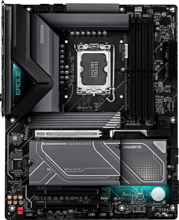 Материнская плата Gigabyte Z890 EAGLE WIFI7 PLUS Soc-1851 Intel Z890 ATX AC`97 8ch(7.1) 2.5Gg RAID+DP