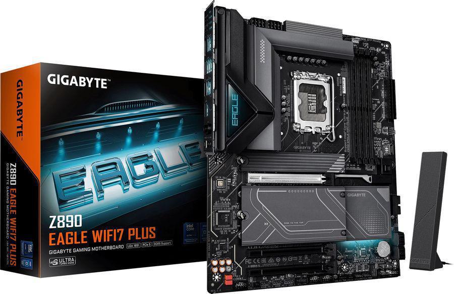 Материнская плата Gigabyte Z890 EAGLE WIFI7 PLUS Soc-1851 Intel Z890 ATX AC`97 8ch(7.1) 2.5Gg RAID+DP