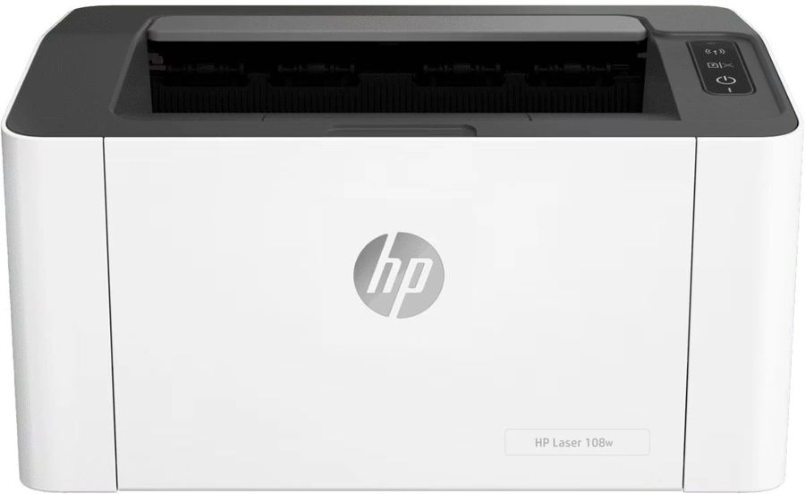 Принтер лазерный HP Laser M108w (4ZB80A) A4 WiFi белый