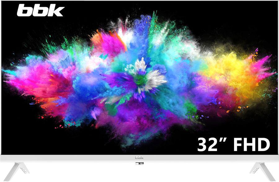 Телевизор LED BBK 31.5" 32LEM-1081/FTS2C (W) белый FULL HD 60Hz DVB-T2 DVB-C DVB-S2 USB (RUS)