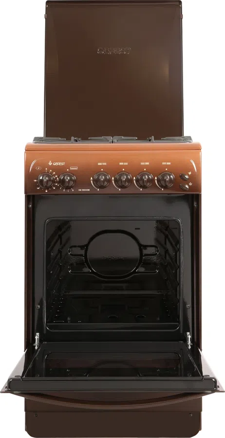 Плита Газовая Gefest CG 50М06 К19 коричневый (металлическая крышка) реш.чугун