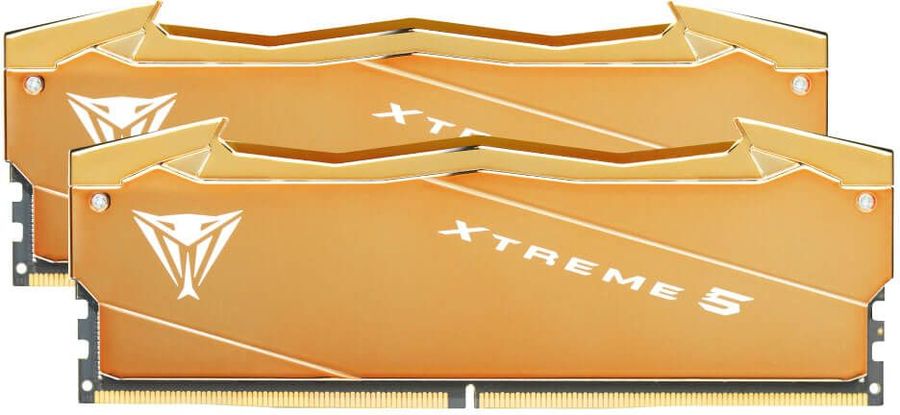 Память DDR5 2x32GB 6000MHz Patriot VXA564G6030K Viper Xtreme 5 Aurum RTL Gaming PC5-48000 CL30 DIMM UDIMM 288-pin 1.35В dual rank с радиатором Ret