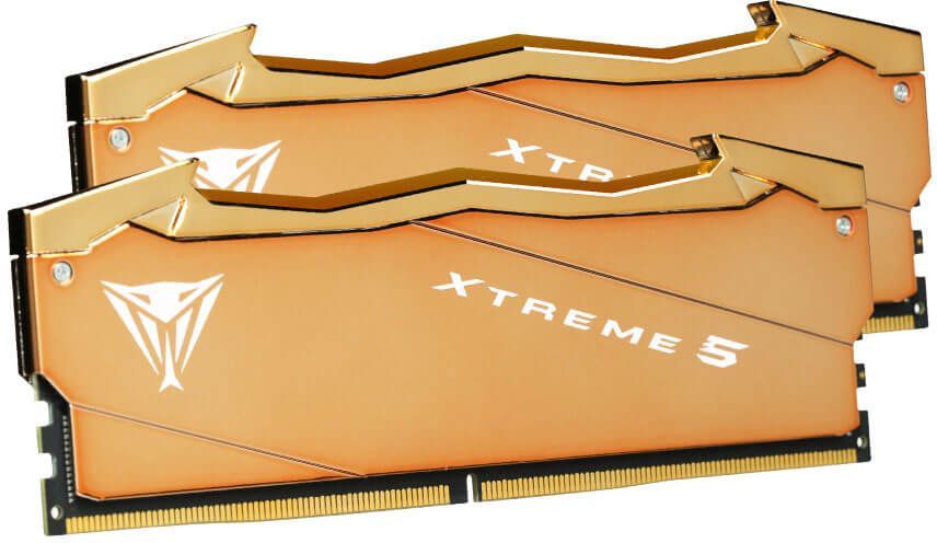 Память DDR5 2x32GB 6000MHz Patriot VXA564G6030K Viper Xtreme 5 Aurum RTL Gaming PC5-48000 CL30 DIMM UDIMM 288-pin 1.35В dual rank с радиатором Ret