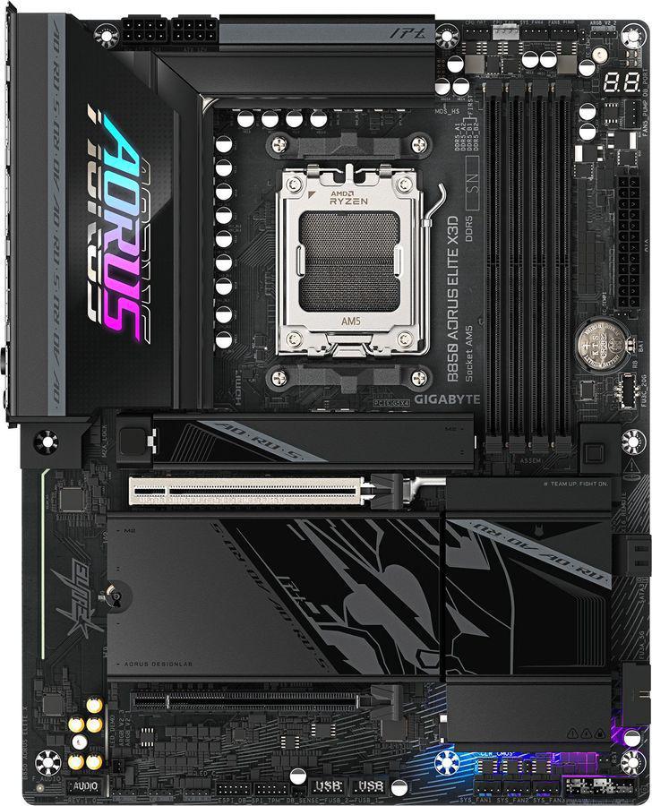Материнская плата Gigabyte B850 AORUS ELITE X3D Socket AM5 AMD B850 ATX AC`97 8ch(7.1) 5Gigabit RAID+HDMI