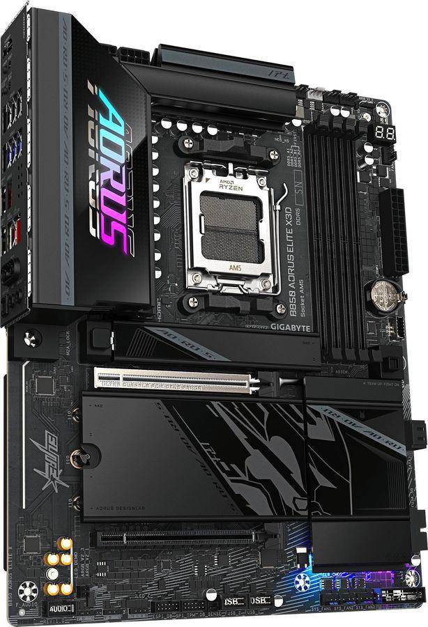 Материнская плата Gigabyte B850 AORUS ELITE X3D Socket AM5 AMD B850 ATX AC`97 8ch(7.1) 5Gigabit RAID+HDMI