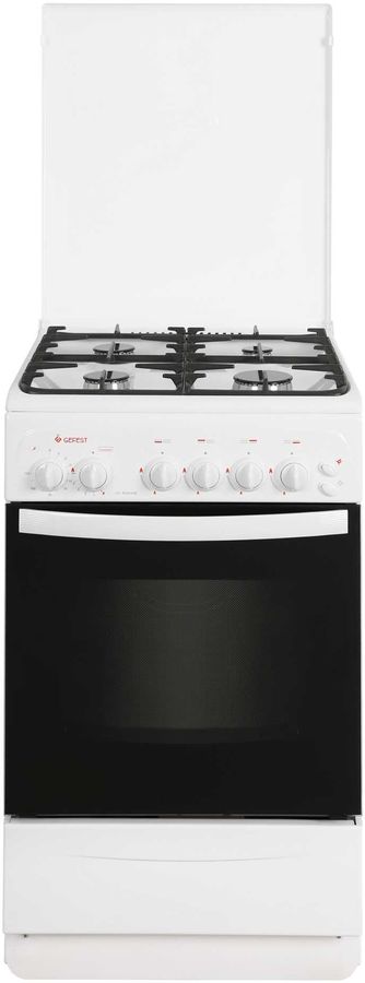 Плита Газовая Gefest CG 50М06 белый (металлическая крышка) реш.чугун