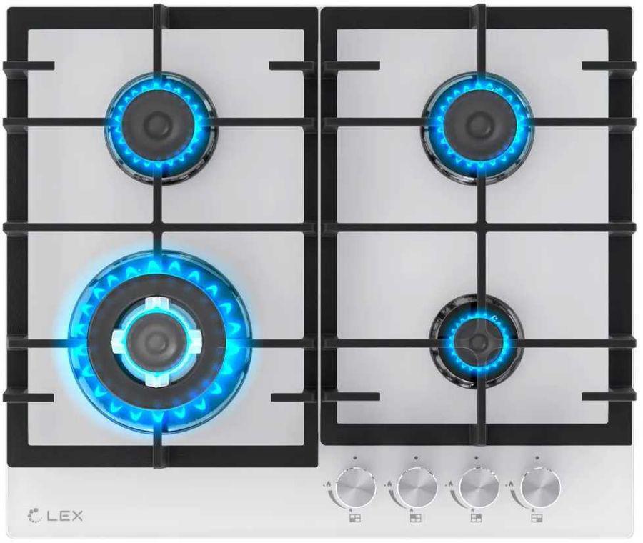 Газовая варочная поверхность Lex GVG 645 WH белый