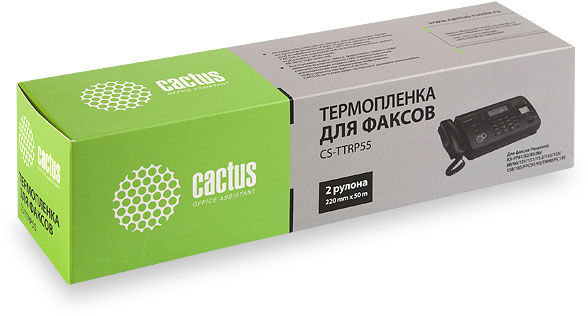 Термопленка Cactus CS-TTRP55 (2шт) 50м для Panasonic KX-FP81/82/85/86/88/90/131/151