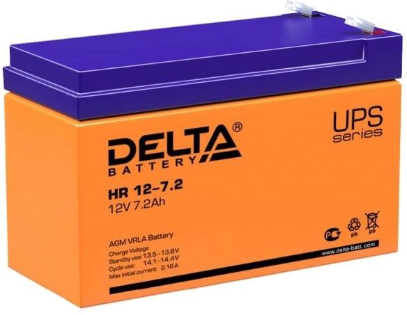 Батарея для ИБП Delta HR 12-7.2 12В 7.2Ач