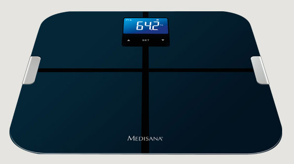 Весы напольные электронные Medisana BS 440 Connect макс.180кг черный