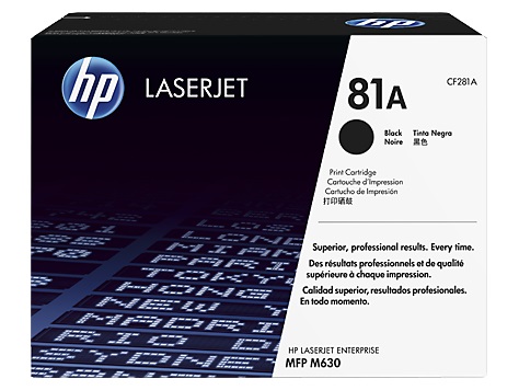 Картридж лазерный HP 81A CF281A черный (10500стр.) для HP LJ Pro M630dn/f/h/z